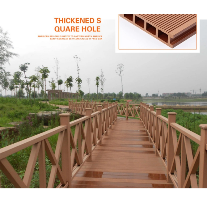 DIY wood plastic composite decking 140X25mm China flooring manufacturer