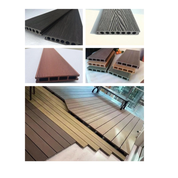 WPC DIY decking with many colors waterproof building material balcony roof top deck flooring