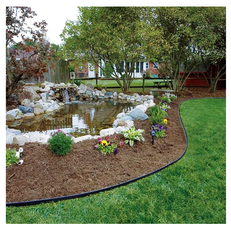 Landscape Plastic Edging Kit in various lengths of straight top and scallop top styles
