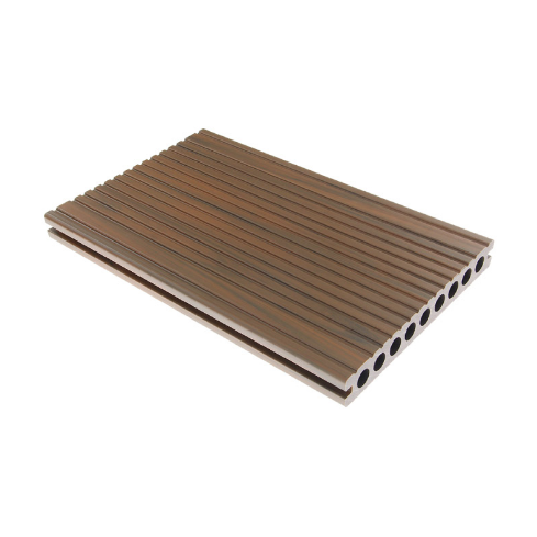 Co-extrusion process(capped composite decking) creates strong, resilient deck boards with lasting good looks